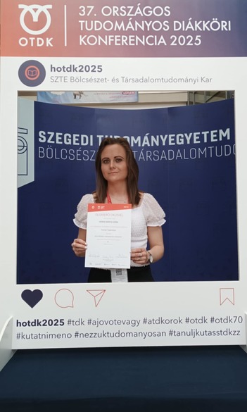 Hallgatónk, Horhi Márta Dóra sikere az OTDK-n